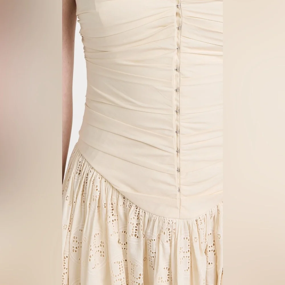 NWT Tory Burch Broderie Anglaise Hook And Eye Dress $898 0 - Picture 3 of 13